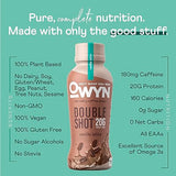 OWYN Only What You Need Double Shot Dairy Free Keto Protein Coffee Shake, Vanilla Latte, 0g Sugar, 20g Plant Based Protein, 180mg Caffeine, Gluten & Soy Free, Non-GMO, Vegan (12 Pack, 12 Fl Oz)