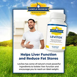 Simple Promise - Levitox - Groundbreaking Weight and Liver Support - Aids Digestive Enzymes, 60 Capsules