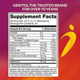Geritol, Liquid Vitamin and Iron Supplement, Energy Support, Contains High Potency B-Vitamins and Iron, Pleasant Tasting, Easy to Swallow, No Artificial Sweeteners, Non-GMO, 12 Oz