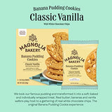 Magnolia Bakery Classic Vanilla Banana Pudding Cookies with White Chocolate Chips, 2 Ounce (Pack of 4), Soft-Baked, Vanilla Wafers, White Chocolate Chips, Banana Pudding, Individually Wrapped