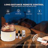 Ultrasonic Essential Oil Volcano Diffusers, 360ml Aromatherapy Diffuser with Multiple Mist Mode, Timer and Waterless Auto-Off, Complimentary 4 Essential Oil for Home Office, White