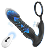 Silicone Material with Different Modes 6.0 inches Black Watertight Relaxation Massagers Kit Decrease Tension for Male, Rechargeable Waterproof Cordless Body Prostrate Massager for Men Relax -kkj21