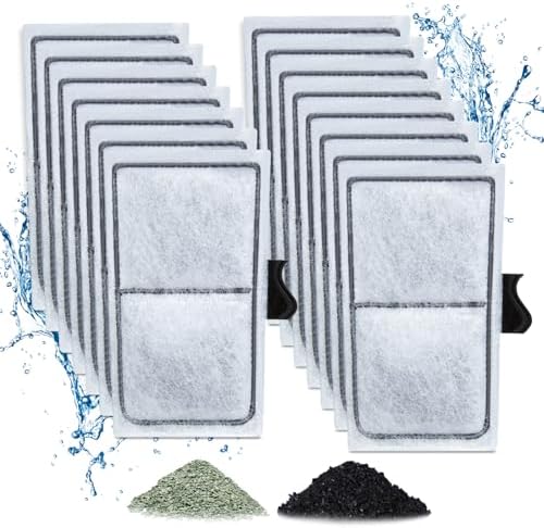 15 Pack Filter Cartridges for Top Fin Filter, Replacement Filter Cartridges for TOP FIN EF-S Element and BF5 BETTAFLO