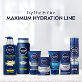 NIVEA MEN Maximum Hydration Body Lotion, 3-in-1 Nourishing Lotion for Men, 16.9 Fl Oz Bottle