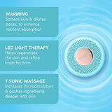 FOREO UFO mini LED Face Mask Light Therapy Skincare Treatment, Red Light Therapy for Face, Thermotherapy, Anti Aging Face Moisturiser, Increased Skin Care Absorption, Mint