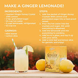 Prince of Peace Instant Lemon Ginger Honey Crystals, 30 Sachets – Instant Hot or Cold Beverage – Easy to Brew Ginger and Honey Crystals