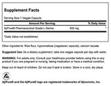 Swanson Ajipure L-Serine Pharmaceutical USP Grade High Purity Amino Acid Supplement Cognitive Function Brain Health 500 mg 60 Veggie Capsules