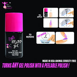 Moo Gel Peel off LED gel base coat to use under any gel polish