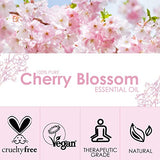 Cherry Blossom Essential Oil 120ml (4 Fl Oz), SALKING Pure & Natural Fragrance Oils, Aromatherapy Essential Oils for Diffuser, Massage, Soap, Candle Making, Perfume