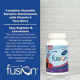 Bariatric Fusion Very Berry Complete Chewable Bariatric Multivitamin with Iron and Vitamin K for Bariatric Surgery Patients Including Gastric Bypass and Sleeve Gastrectomy - 120 Tablets