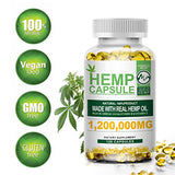 Hemp Oil Capsules - 120 Veggie Softgels