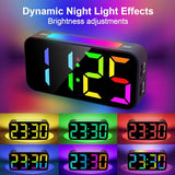 Topski Loud Alarm Clocks for Bedrooms Heavy Sleepers, Digital Clock with Night Light, Large Display, Dual Alarm, Snooze, Dimmable Bedside Alarm Clock for Kids Teens Boys Girls