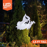 Joiedomi 4.5 FT Halloween Inflatable Scary Flying Ghost Broke Out from Window Inflatable with Build-in LED Blow Up Inflatable for Halloween Party Indoor, Outdoor, Yard, Garden, Lawn Decoration