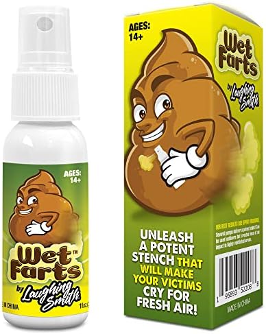 Laughing Smith - Wet Farts - Potent Stink Spray - Extra Strong Stink - Hilarious Gag Gifts & Pranks for Adults or Kids - Prank Stink Stuff - Non Toxic - Smells Like Really 'Bad' Gas