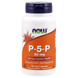 NOW Foods Supplements, P-5-P 50 mg with Coenzyme B-6 + Mg Bisglycinate, 90 Veg Capsules