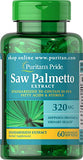 Puritan's Pride Saw Palmetto Standardized Extract 320 mg-60 Softgels (293)