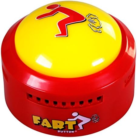 Talkie Toys Products Fart Button - Lights Up and Plays 20 Funny Fart Sounds - Hilarious Talking Toy for Fart Games, Fart Pranks, Office Humor, Stress Relief and More