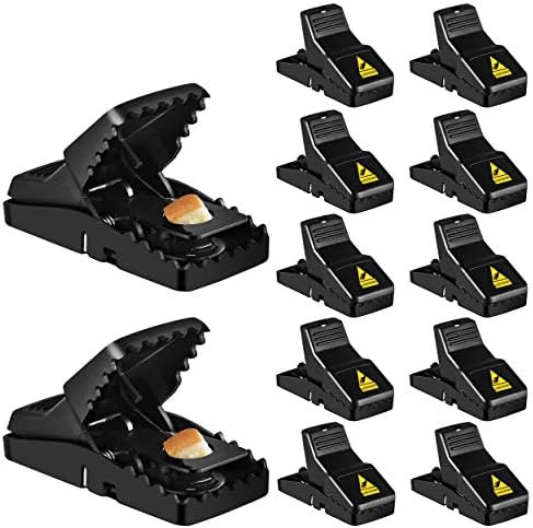 Mouse Trap, 12 Pack Mouse-Traps-Indoor-for-Home Quick Effective Sanitary Safe Mouse Catcher for Family and Pet