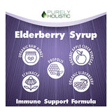 Organic Elderberry Syrup for Adults & Kids (2+) - 16 fl oz - with Black Sambucus Elderberry, Propolis, Echinacea, Raw Honey & Apple Cider Vinegar - Immune Support and Immune Booster