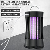 AICase 2pcs Portable USB Electronic Rechargeable Mosquito Killer Lamp/Bug Zapper for Summer Trip,Outdoor Camping,Patio,Home and Garden,Mosquito Trap Indoor,Moth Trap/Bug Killer/Mosquito Killer Light