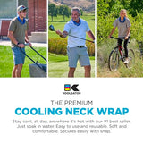 KOOLGATOR Evaporative Cooling Neck Wrap - Keep Cool in The Heat, Summer Cooling Accessories, Long Lasting, Reusable & Breathable, Available in 1, 3, or 5 Pack (Golf Tees/Tee Time, 3 Pack)