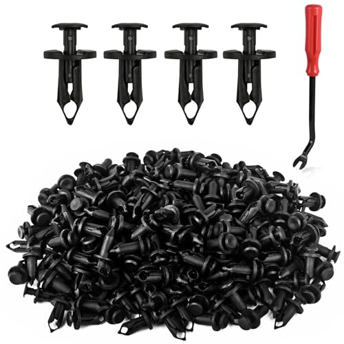 150pcs ATV UTV Body Fastener Rivets Push Pin Compatible with Can Am 293150089 Polaris 7661855 RZR Ranger Suzuki Kawasaki Rancher 90653-HC4-900 Plastic Fender Clips