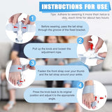 Gkaikpe Bunion Corrector for Women & Men,Adjustable Knob Bunion Corrector for Women Big Toe,Bunion Splint for Bunion Relief,Orthopedic Toe Straightener Suitable for Left and Right Feet