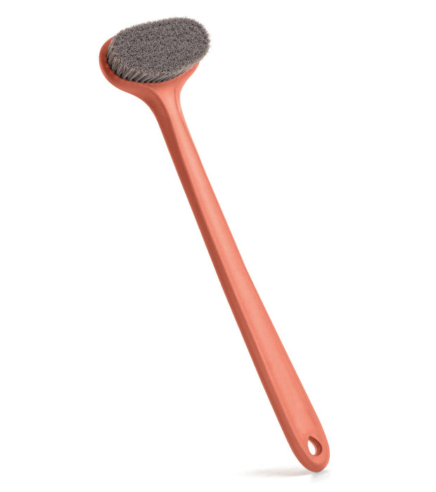 surlees Back Scrubber for Shower, Bath and Body Brush for Elderly, Men and Women, 15 Inch / 38 CM (Orange, Soft-6)