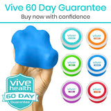 Vive Exercise Putty (6-Pack) - Therapeutic, Occupational and Therapy Tool - Thinking and Stress - Finger, Hand Grip Strength Exercises - Extra Soft, Soft, Medium, Firm Sensory Kit - Squeezable Ball