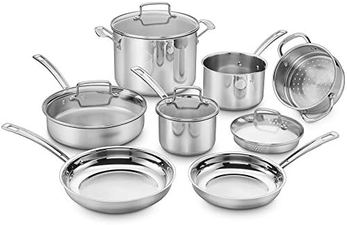 Cuisinart Chef's Classic Pro 11-Piece Cookware Set in Stainless Steel