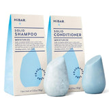 HiBAR Fragrance-Free Moisturize Shampoo and Conditioner Bar Set, Unscented Shampoo and Conditioner, Suitable for Color-Treated Hair & Eco-Friendly