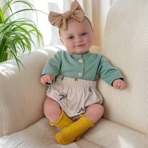BABESIDE Reborn Baby Dolls, 20Inch Cute Soft Vinyl Realistic-Newborn Baby Doll Poseable Real Life Lifelike Baby Dolls w/Doll Accessories for 3+ Year Old Girls