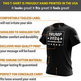 We The People Holsters - Trump 2024 - Keep America Great - Donald Trump Shirt - Men's Short Sleeve T Shirt - Trump 2024 Shirt - American Flag Patriotic Shirt - Black - S