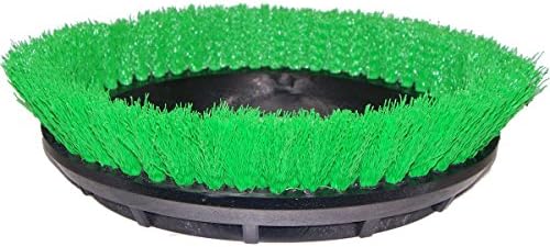 Bissell BigGreen Commercial 237.057BG Scrub Brush, 0.015" Bristle Diameter Crimped Polypropylene for BGEM9000 Easy Motion Floor Machine, 12", Green