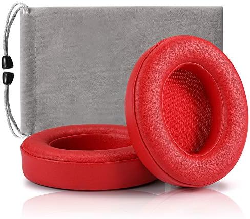 Replacement Ear Pads Cushions, Earpads Cover Compatible with Beats Studio 2 and Studio 3 Over Ear Headphones 1 Pair (Red)