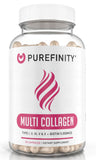 PUREFINITY Collagen Peptides Capsules - Types I,II,III,V & X with Biotin & Hyaluronic Acid, Supports Anti-Aging, Healthy Hair, Skin, Bones & Nails - Keto & Paleo Friendly (30 Day Supply)