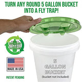 Billy-Bob Fly-Lid 5 Gallon Bucket Fly Lid (3 Pack) Turn Any 5 Gallon Bucket into a Fly Trap!