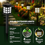 GIGALUMI Solar Lights for Outside,12 Pack Flickering Flame LED Solar Outdoor Lights, Waterproof Solar Garden Lights Maintain 10 Hours of Lighting for Christmas, Garden, Landscape, Path, Yard, Patio