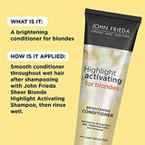 JOHN FREIDA Sheer Blonde Highlight Activating Brightening Conditioner 8.45 oz