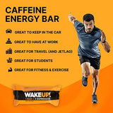 WAKE UP! Caffeinated Chocolate Protein Bars Gluten Free, Vegan, 350mg of Caffeine Energy, Kosher to help Boost Focus and Clarity (1 Bar = 3 Espressos) 6 Pack