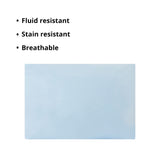 McKesson Reusable Bed Pillow, Stain-Resistant, Vinyl Cover, Blue, 19 in x 25 in, 1 Count