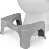 Squatty Potty The Original Bathroom Toilet Stool, Curve Lightweight with Sleek and Modern Design, Gray, 7"