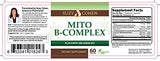 SUZY COHEN Mito B Complex Dietary Supplement, 5-MTHF, Adeno B12, Methylation Support, Supports Healthy Nervous System, Boost Energy, Vitamin B, 60 veg caps