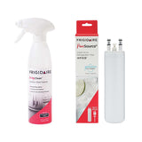 Frigidaire WF3CB Water Filter Replacement + Bonus Stainless Steel Fridge Cleaner Spray Bundle