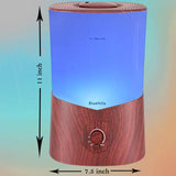 BlueHills Premium 3000 ML XL Essential Oil Diffuser Aroma Humidifier 3 Liter Big 3L Capacity Huge Size Plant Baby Living Room Home Decor Dark Wood Grain 3L-K3