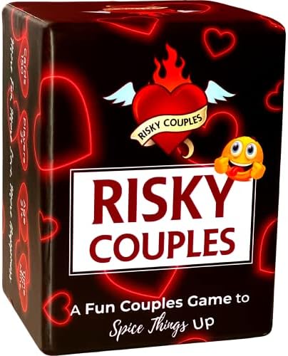 RISKY COUPLES - Super Fun Couples Game for Date Night: 150 Dares & Questions for Your Partner. Romantic Anniversary & Valentines Gifts. Card Game for Couple