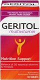 Geritol Multivitamin Tablets 100 TB - Buy Packs and SAVE (Pack of 2)