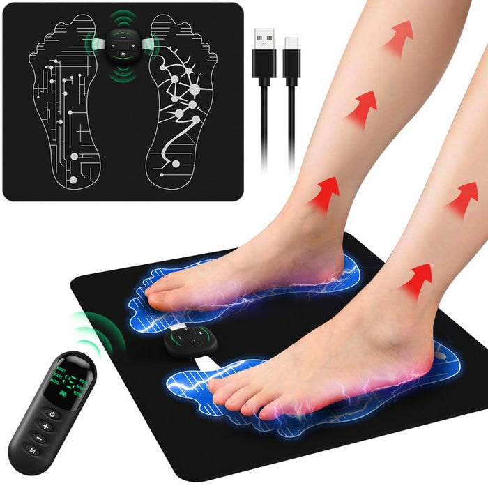 Siseca EMS Foot Stimulator, EMS Foot Massager Mat – Foot Stimulator Pad – Foldable Feet and Massage Machine for Improved Muscle Performance and Pain Relief a8