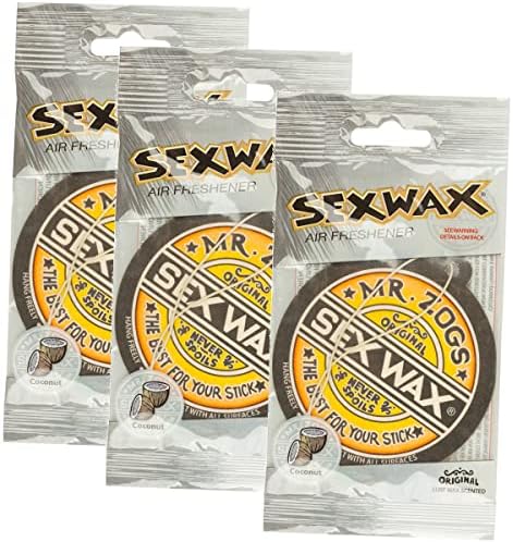 Sex Wax Air Freshener (3-Pack, Coconut) (Limited Edition)