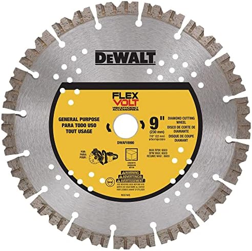 Dewalt DWAFV8900 FLEXVOLT 9 in. Diamond Cutting Wheel